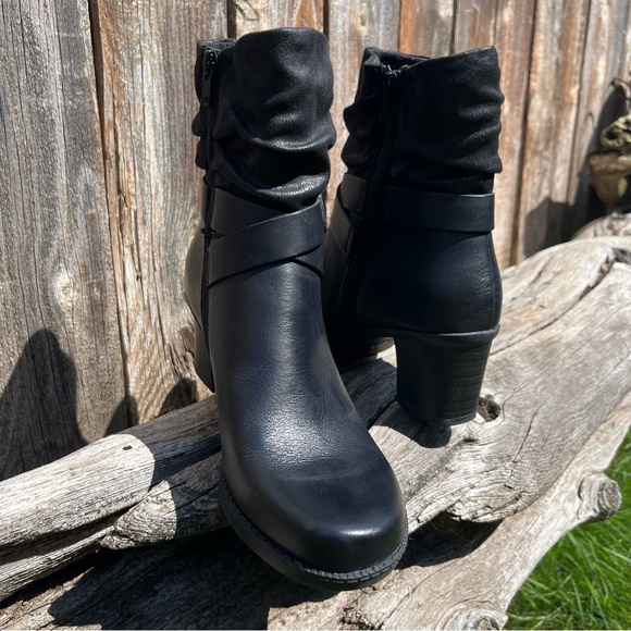 Earth Origins Wheaton Wade Black Ankle Boots bootie size 7.5 - Picture 16 of 16